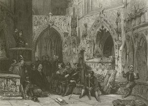 Soldat Puritain prêchant - after George Cattermole