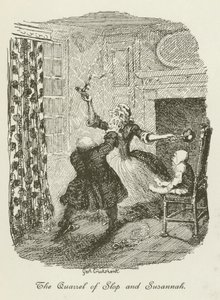 Illustration pour Tristram Shandy - after George Cruikshank