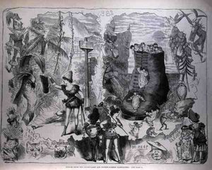 Scènes des pantomimes de Drury Lane et Covent Garden, de The Illustrated London News, 7 janvier 1882 - after George Cruikshank