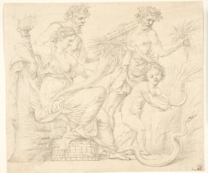 Perséphone et Dionysos - after Giulio Romano