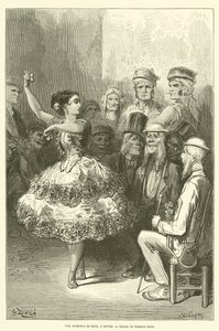 Une académie de danse, à Séville - Gustave after Dore