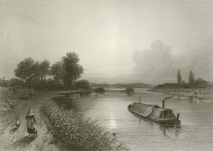 La rivière Trent, près de Wighnor - Henry after Warren