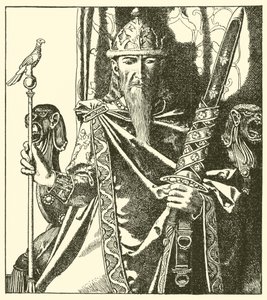 Le roi Mark de Cornouailles - after Howard Pyle