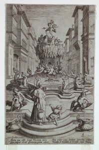 Fontaine de Neptune, Florence - after Jan van der Straet, called Stradanus