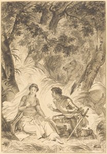 La fiancée du roi de Garbe: Le chevalier - after Jean Honoré Fragonard