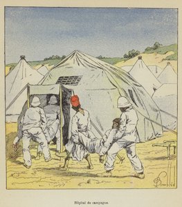 Hôpital de campagne - after Louis Charles Bombled