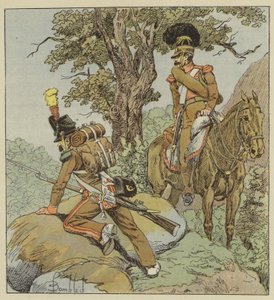 Légion portugaise, Infanterie, Chasseurs, Cavalerie, Chasseurs à cheval - after Louis Charles Bombled