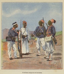 Tirailleurs malgaches et haoussas