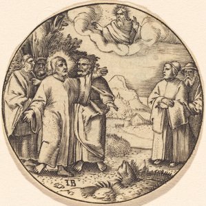 Christ avec trois de ses apôtres
