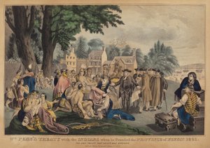 Le traité de Wm. Penn avec les Indiens lorsqu