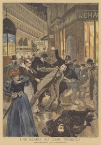 Arrestation du poseur de bombe du Café Terminus - after Oswaldo Tofani