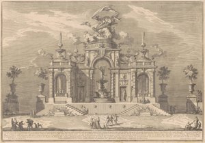 La Prima Macchina pour la Chinea de 1754 : Le Palais de Vénus à Chypre