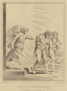 Adam et Ève chassés du paradis, Genèse - after Raphael