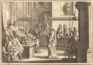 Christ devant Hérode - after Sébastien Le Clerc I