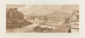 Vue de la ville avec le Louvre. 1802 ; Planche 3 des Vues de Paris, le volume Emanuel