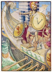 Il devint une cible pour chaque flèche - after Walter Crane