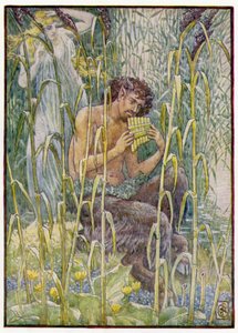 Doux, perçant doux était la musique de la flûte de Pan
