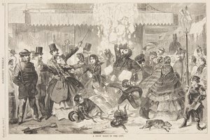 Une avalanche en ville - after Winslow Homer