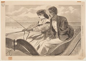 Nos lieux de baignade - La manche vide à Newport - after Winslow Homer