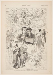 La Saint-Valentin - La vieille histoire dans tous les pays - after Winslow Homer