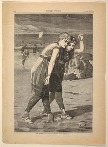 Les baigneurs - after Winslow Homer