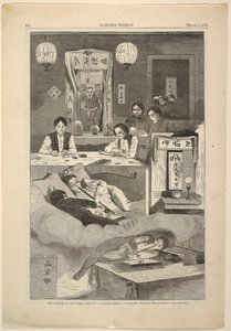 Les Chinois à New York – Scène dans un club-house de Baxter Street