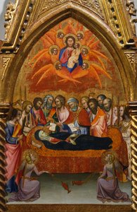 Retable avec scènes de la Vierge : dormition - also Manfredi de Battilori Bartolo di Fredi