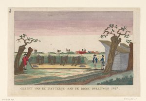 Batterie à Binnen Bullewijk, 1787 - anonymous (attributed to)
