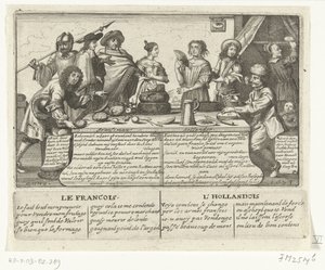 Le Français et le Hollandais, 1673