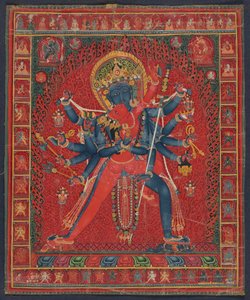Chakrasamvara et son épouse Vajravarahi - anonymous 