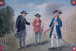 French: Aux trois ordres. Enseigne d