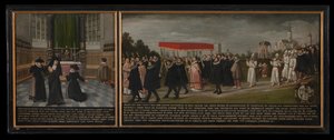 Guérison et procession contre la peste en 1604 - anonymous 