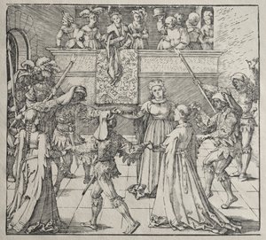 La mascarade - attributed to Albrecht Dürer