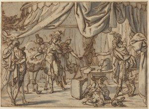 Mucius Scaevola - attributed to Bernardo Castello