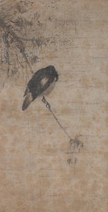 Saule et Pie - attributed to Fachang Muqi