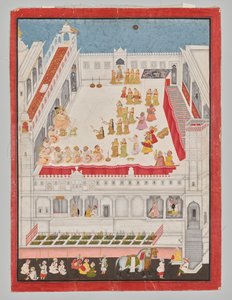 Maharana Jagat Singh assistant au Raslila