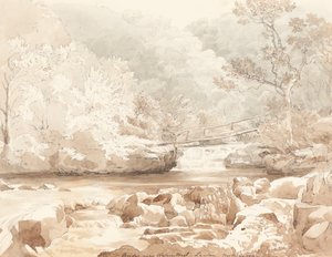 Pont près de Waters-Meet, Lynton, North Devon - attributed to James Bulwer