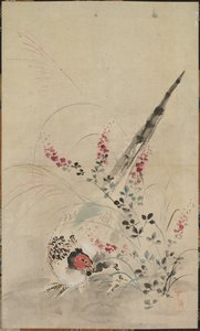 Faisan et Herbes - attributed to Ogata Kōrin