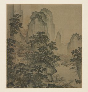 Le Havre du Printemps des fleurs de pêcher - attributed to Shi Rui