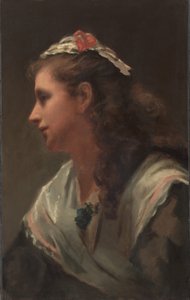 Son premier modèle - Miss Russell - attributed to William Morris Hunt