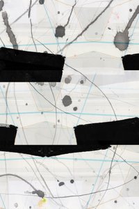 Éclaboussures noires abstraites - cartissi