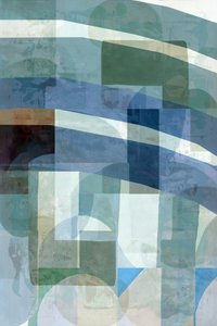 Abstrait : Couches bleu-vert