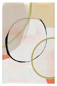 Cercles dorés abstraits