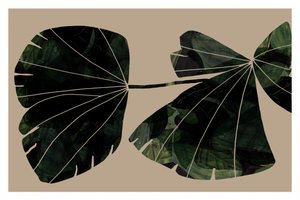 Feuilles vertes abstraites - cartissi
