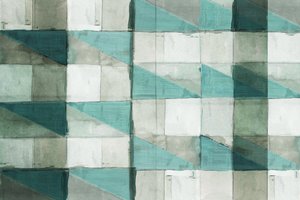 Motif géométrique aquatique
