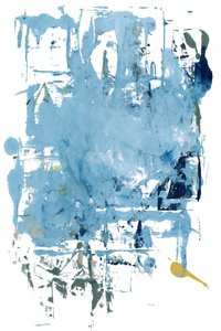 Flux abstrait bleu - cartissi