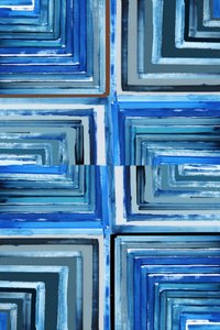 Flux géométrique bleu - cartissi