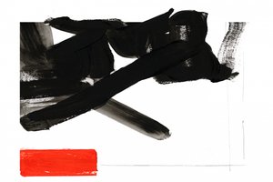 Rouge vif et noir contrastés