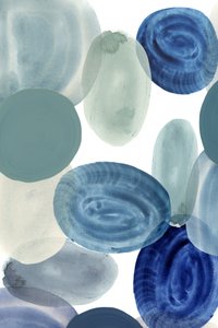 Formes bleues et vertes apaisantes