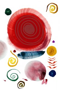 Formes abstraites colorées